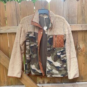 Mystree Faux Fur Collar Jacket